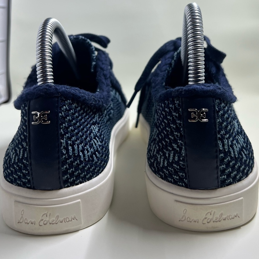 Sam Edelman Elena Baltic Navy Blue Sneakers Size 7.5 - Picture 8 of 12